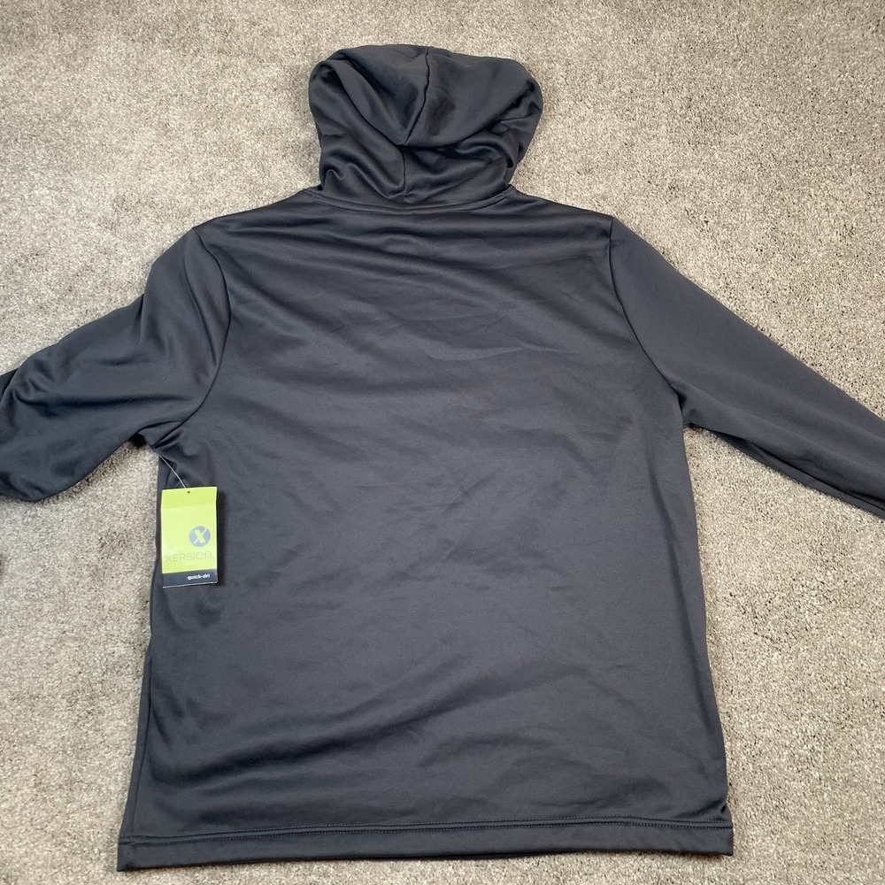 NWT Xersion Mens Highland Grey Hoodie Quick Dri Pocket Training Pocket MEDIUM - Picture 2 of 8
